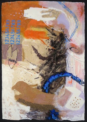 Mohammed Quraish - Zeefdruk op geschept papier, Zonder titel kopen? Bied vanaf 35!