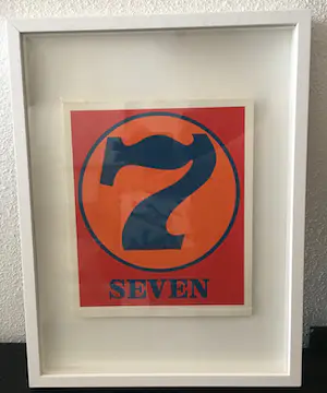 Robert Indiana - SEVEN - uit the portfolio NUMBERS- originele kleine versie kopen? Bied vanaf 300!