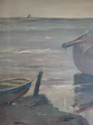 Prosper De Roover - Boten op het strand. kopen? Bied vanaf 80!