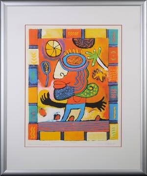 Clemens Briels - Zeefdruk, The Convertible Feeling - Ingelijst kopen? Bied vanaf 100!