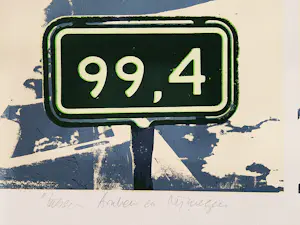 Henri de Haas - Grote 1981 kleuren lithografie "tussen Arnhem en Nijmegen" gesigneerd kopen? Bied vanaf 41!