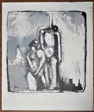 Wim Motz - 2x de gehangene - in 1e en 2e definitieve/ gesigneerde drukgang kopen? Bied vanaf 49!