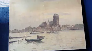 Arnout van Gilst - Gezicht op Dordrecht kopen? Bied vanaf 50!