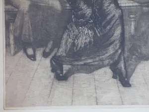 Frans Hogerwaard - Spaanse Flamencodanseres - Ets kopen? Bied vanaf 90!