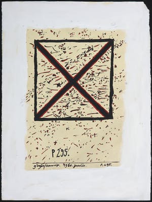 Ferenc Gogos - Goauche, Compositie met kruis kopen? Bied vanaf 1!