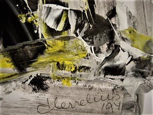 Henk Hesselius - Krachtige olieverf op papier - Abstract - CoBrA - gesigneerd kopen? Bied vanaf 59!