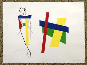 Bob Bonies - & Frans Molenaar: Modeontwerp 2x handgesigneerd & genummerd (1989) verkocht voor € 100!