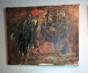 Leo de Jong - Fles en boot verkocht voor € 35!