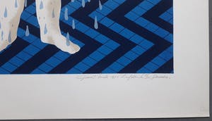 Geert Mols - gesigneerde Zeefdruk - Douche kopen? Bied vanaf 55!