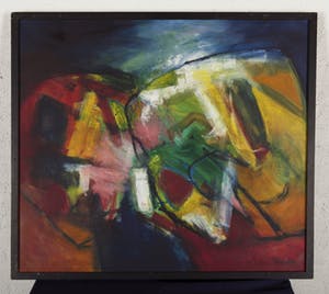 Hans van den Krommenacker - Landschap 1969 - 1969 - acrylverf op doek kopen? Bied vanaf 60!