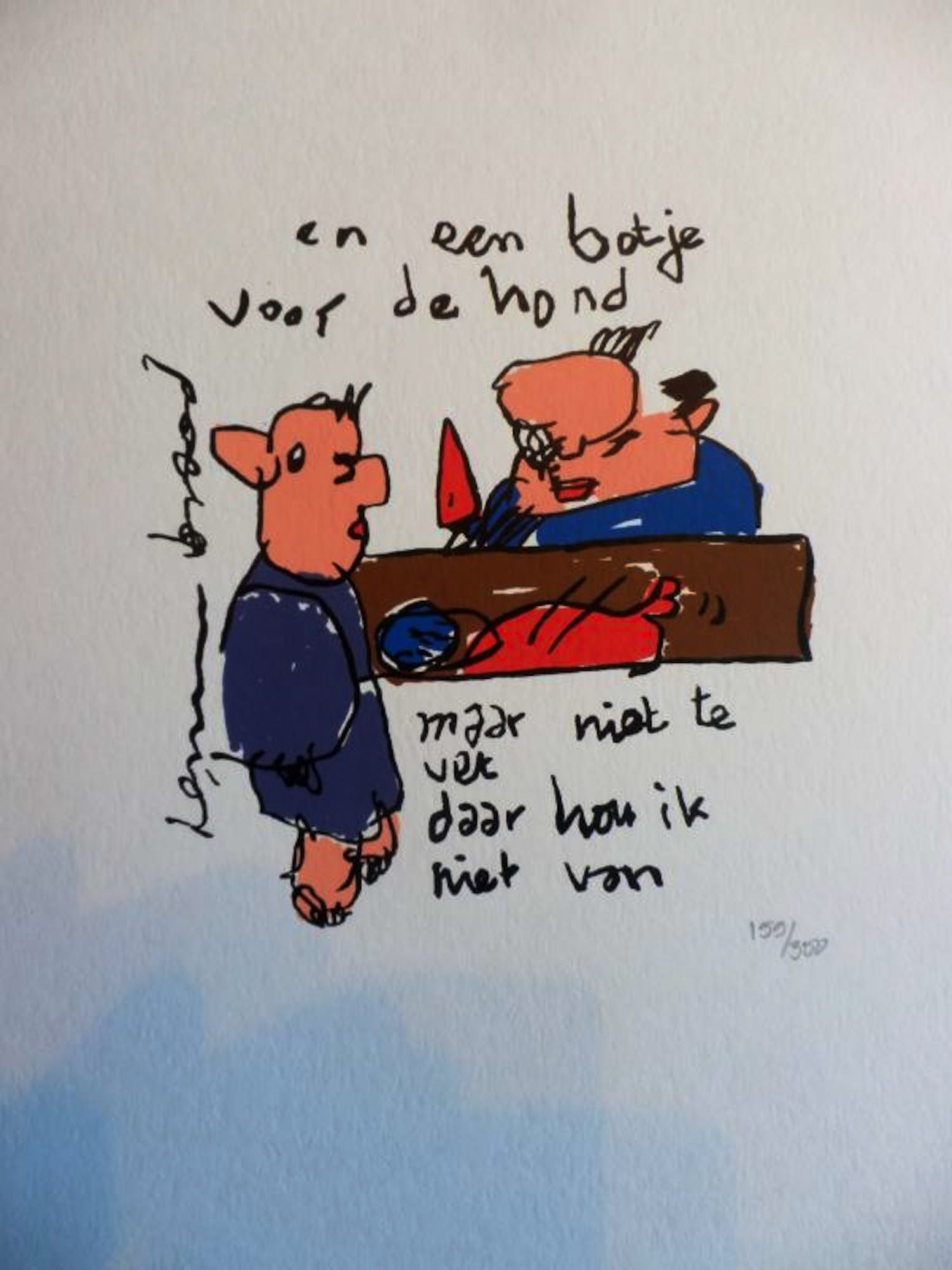 Herman Brood - Kleurenzeefdruk BOTJE voor de HOND kopen? Bied vanaf 59!