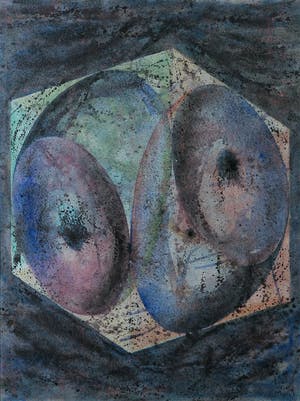 Piet van Mook - Gemengde techniek op board, Zonder titel - Ingelijst kopen? Bied vanaf 1!