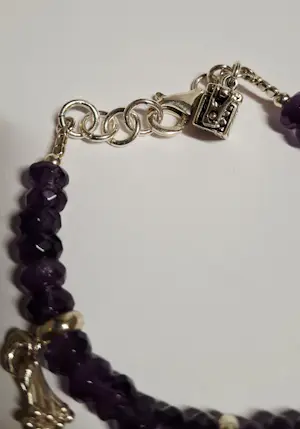 Nieuwe zilveren bedel Armband van natuurlijke facetgeslepen Amethist kopen? Bied vanaf 125!