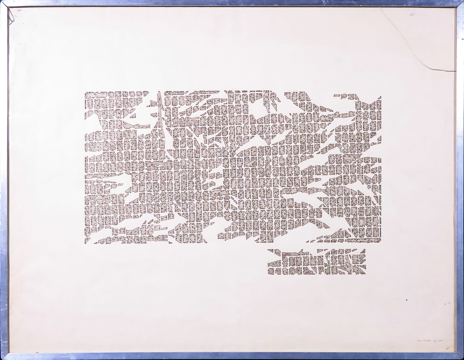 Hans Schults - Tekening, 77-8B - Ingelijst kopen? Bied vanaf 1!