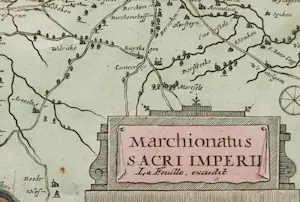 Daniel de Lafeuille - Handgekleurde kopergravure, Marchionatus Sacri Imperii kopen? Bied vanaf 1!