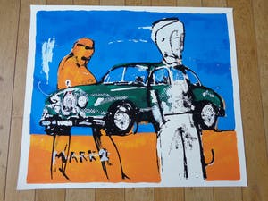Herman Brood - MARK 2 / KLEURZEEFDRUK / 80x93cm / SIG kopen? Bied vanaf 260!