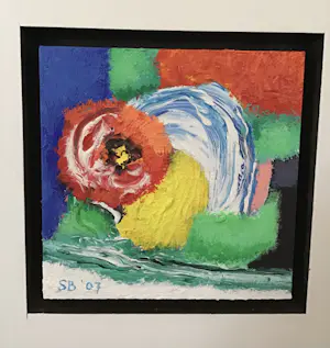 Saskia Bremer - Flower Power in Portugal, 5 schilderijen in paneel, gesigneerd kopen? Bied vanaf 40!