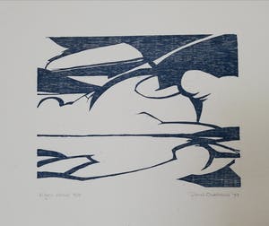 Paul Overhaus - 2 grote linosnedes kopen? Bied vanaf 1!