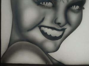 Niet of onleesbaar gesigneerd - Airbrush , Portret “I Love Cats “– ingelijst kopen? Bied vanaf 1!