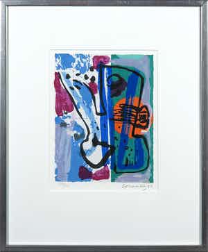 Corneille - Zeefdruk, Uit de uitgave Een schedel vol stem verkocht voor € 100!