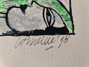 Corneille - gesigneerde zeefdruk in prachtige staat , met passe-partout kopen? Bied vanaf 140!
