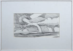 Paul Overhaus - Potloodtekening, Zonder titel - Ingelijst kopen? Bied vanaf 50!