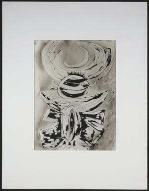 Jacky De Maeyer - Inkttekening, Totem kopen? Bied vanaf 50!