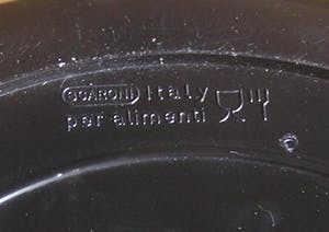 Scaroni - Zwarte witte kunststof design ijsemmer ca. 1970-1980 kopen? Bied vanaf 1!