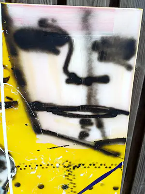 Espen Hagen - acryl op doek (groot werk!) kopen? Bied vanaf 499!