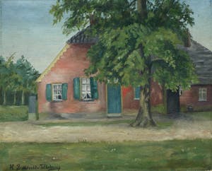 Henriette Breedveld - Olieverf op doek , “Huisje” - ca. 1915 kopen? Bied vanaf 25!