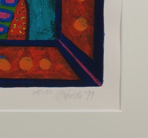 Clemens Briels - Zeefdruk, A window, there must be something behind it III - Ingelijst kopen? Bied vanaf 1!