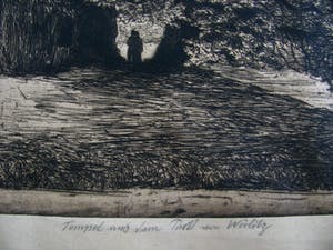 Bruno Heroux - WÖRLITZER PARK mit TEMPEL . KALTNADEL signiert . kopen? Bied vanaf 140!