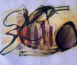 Hans Vredegoor - Gesigneerde kleurenets - 19/35 - 1988 - "Intrige" kopen? Bied vanaf 65!