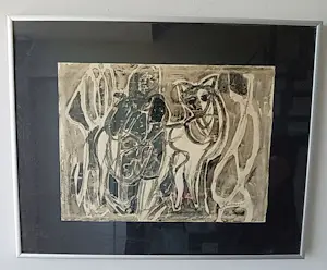 Jan Cobbaert - Oost-indische inkttekening - handgesigneerd - ingelijst kopen? Bied vanaf 450!