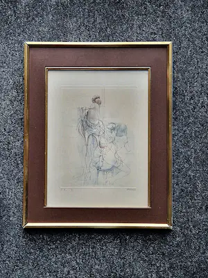 Hans Bellmer - Intrigerende - Epr. d'Artiste- handgekleurde erotische Ets "Phallus" gesigneerd kopen? Bied vanaf 84!