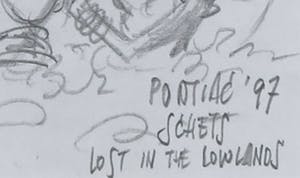 Peter Pontiac - Potloodschets, Lost in de Lowlands kopen? Bied vanaf 1!