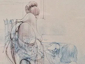 Hans Bellmer - Intrigerende - Epr. d'Artiste- handgekleurde erotische Ets "Phallus" gesigneerd kopen? Bied vanaf 84!