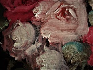 Niet of onleesbaar gesigneerd - Knap geschilderd Spaans impressionistisch olieverf stilleven Rozen - gesigneerd kopen? Bied vanaf 10!