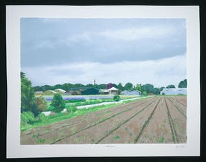 Gineke Zikken - Zeefdruk, Bollenschuur kopen? Bied vanaf 1!