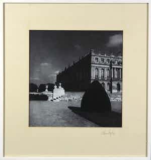 Paul Huf - Zwart-wit van Versaille - Ingelijst verkocht voor € 1!