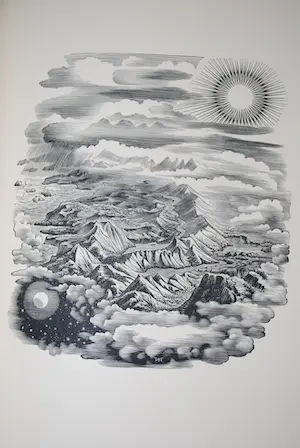 Dirk van Gelder - De Scheppingsdagen, met 16 houtgravures - extra: catalogus in kleur, 1987 kopen? Bied vanaf 65!