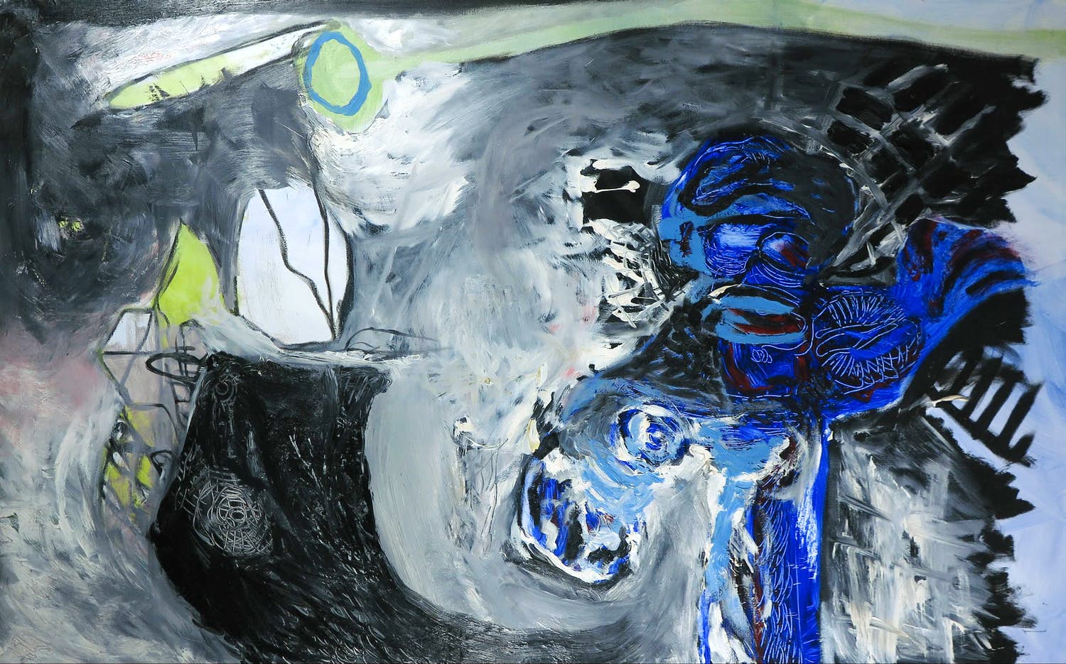 Rachid Ben Ali - Acryl op doek, Zonder titel (Zeer groot) kopen? Bied vanaf 300!