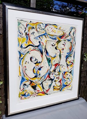 Theo Wolvecamp - Hoofden, zeefdruk (mooi ingelijst, groot!) kopen? Bied vanaf 750!