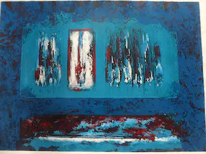 Mattie Schilders - Zeefdruk, titel. "Ochtendwandeling ". kopen? Bied vanaf 35!