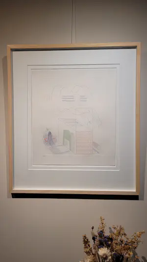 David Hockney - The Buzzing of the Blue Guitar - Aquatint, Ets - 1976 kopen? Bied vanaf 3900!