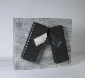 Jan van Dijk - Marmer / hardsteen, Scheiding rond door knippen II (Zwaar!) kopen? Bied vanaf 100!