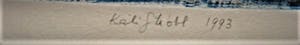 Niet of onleesbaar gesigneerd - gesigneerde zeer kleine oplage (1/10) Ets - "Maan in de steigers" 1993 kopen? Bied vanaf 1!