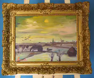 Constant Permeke - Avondlicht boven hoeve verkauft für € 2000!