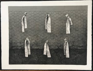 Florencio Galindo - Gesigneerde lithografie - 40/75 kopen? Bied vanaf 45!