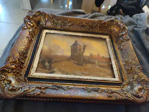 Xeno Munninghoff - Kerk landschap kopen? Bied vanaf 250!